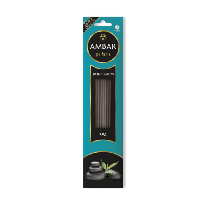 Incensi Spa Termale [AMBAR] Bastoncini Profumati Naturali 100%