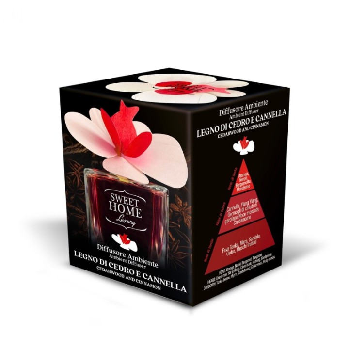Legno Di Cedro & Cannella | Fiore-Diffusore Fragranza [150ml] Luxury