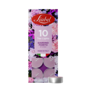 Pack 10 Tealights GIARDINO FIORITO [4+Ore] by Liabel