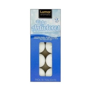 Pack 10 Tealights ANTI-ODORE [4,5 Ore] by LUMAR Aromatic