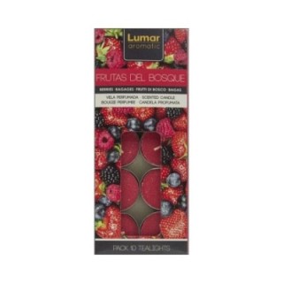 Pack 10 Tealights FRUTTI DI BOSCO [4,5 Ore] by LUMAR Aromatic