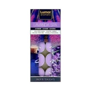 Pack 10 Tealights LAVANDA [4,5 Ore] by LUMAR Aromatic