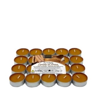 Pack 20 Tealights CANNELLA [4,5 Ore] by LUMAR Aromatic