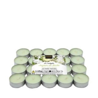 Pack 20 Tealights GELSOMINO [4,5 Ore] by LUMAR Aromatic