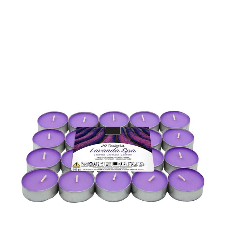 Pack 20 Tealights LAVANDA SPA [4,5 Ore] by LUMAR Aromatic
