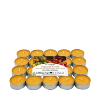 Pack 20 Tealights FRUTTI TROPICALI [4,5 Ore] by LUMAR Aromatic