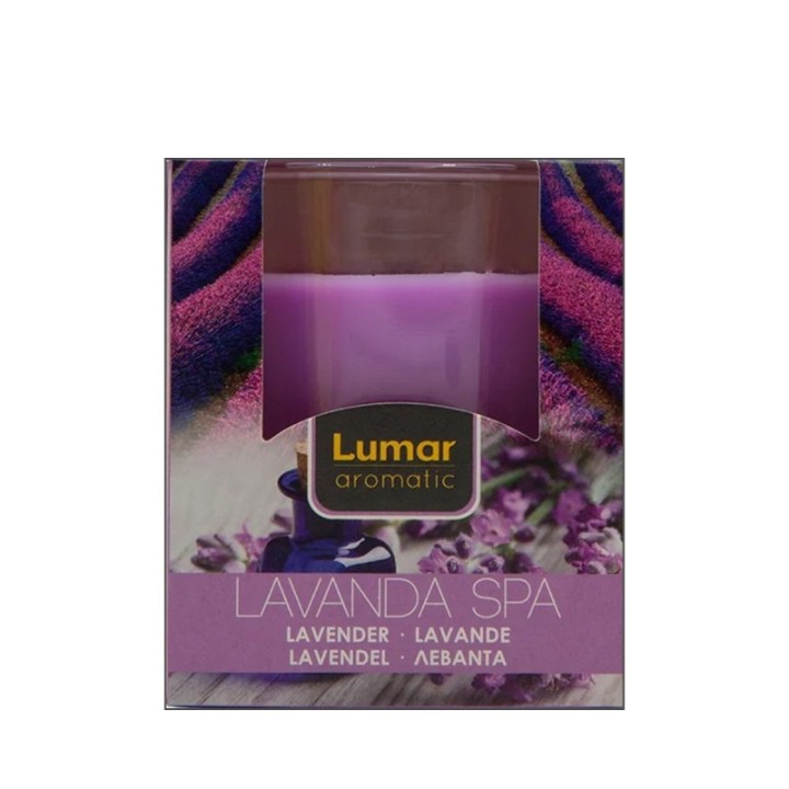 Candela Profumata BOX MONO-Vaso [+28h] LAVANDA