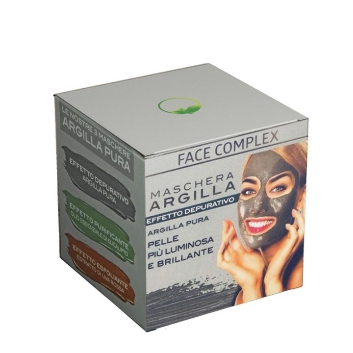 Face Complex | Maschera Viso Depurativa con Argilla Pura con CARBONE VEGETALE [50ml]