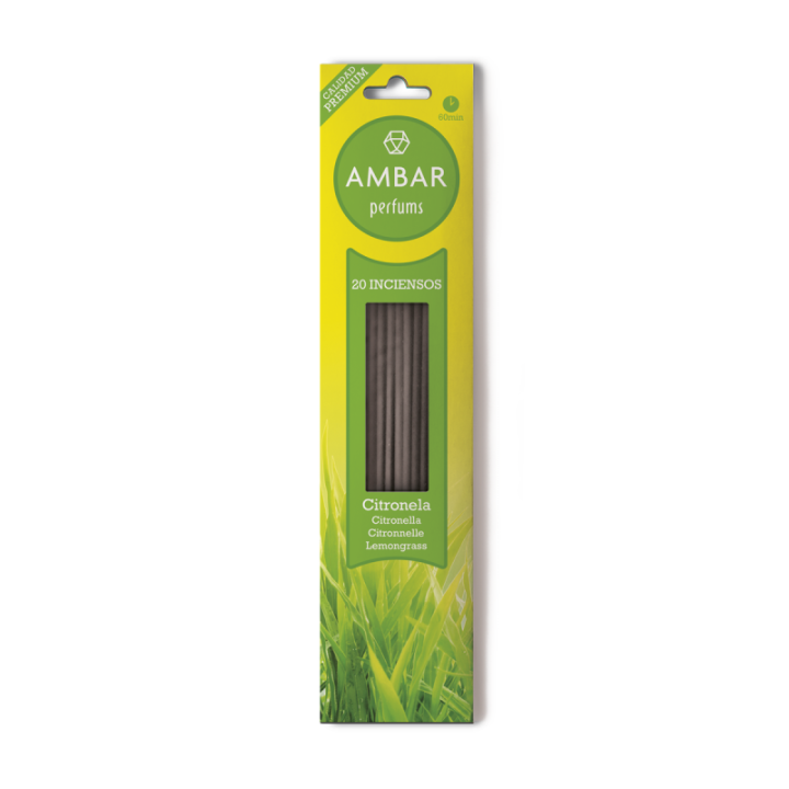 Incensi Citronella [AMBAR] Bastoncini Profumati Naturali
