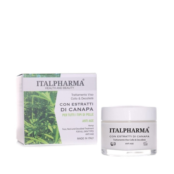 Italpharma | Crema Viso estratti di CANAPA Anti-Age [50ml]