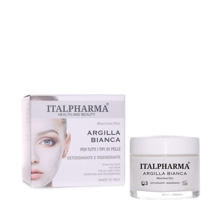 Italpharma | Maschera Viso all'ARGILLA BIANCA [50ml]