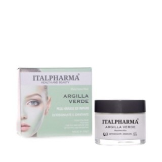 Maschera Viso con ARGILLA VERDE per Pelli Grasse e Impure [50ml]