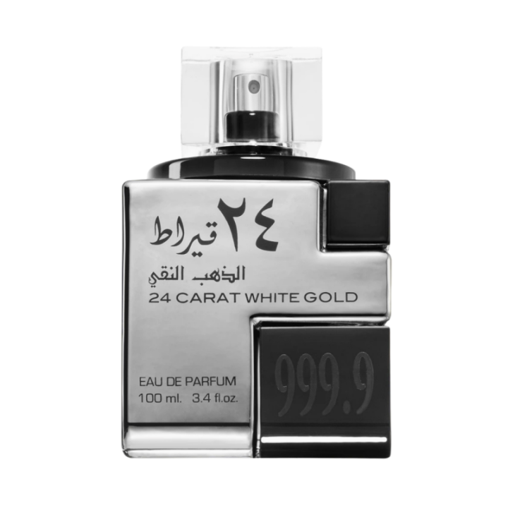 24 Carat White Gold Lattafa 100ml - Profumo Unisex Fresco