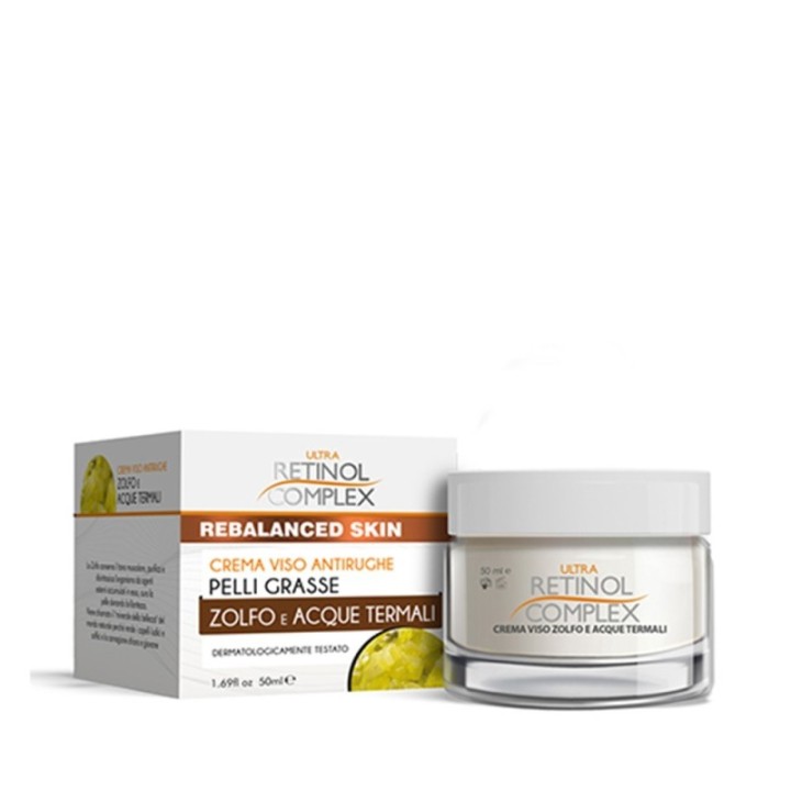 Crema Viso Antirughe-Pelli Grasse Zolfo+Acque Termali [Retinol Complex]