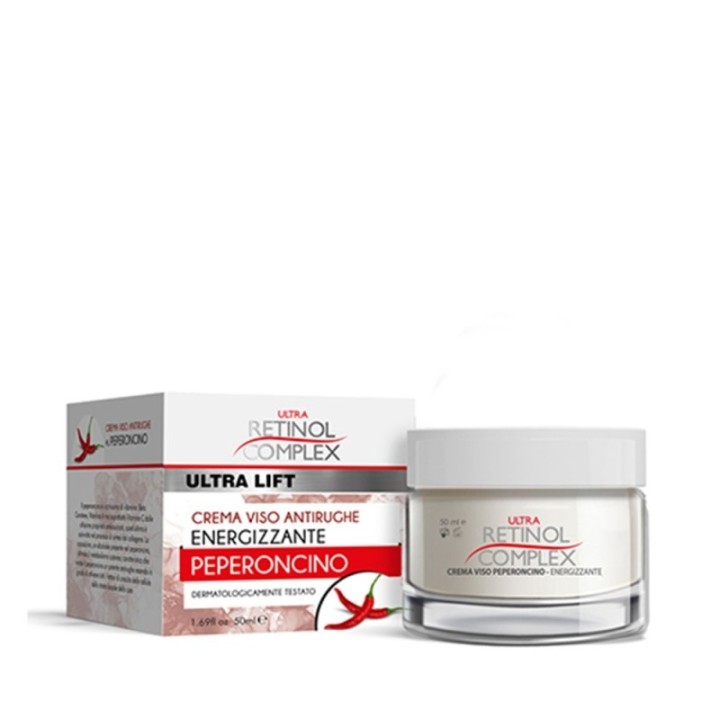 Crema Viso Antirughe Energizzante-Stimolante | Peperoncino [Retinol Complex]