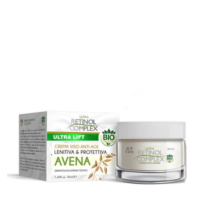 Crema Viso Antirughe Lenitiva-Protettiva Avena BIO [Retinol Complex]