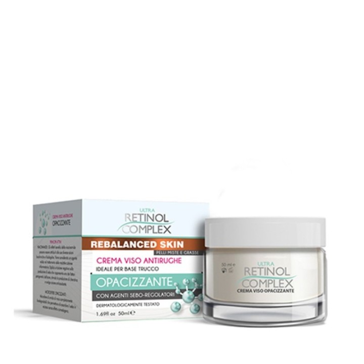 Crema Viso Antirughe Opacizzante Ideale per Base Trucco [Retinol Complex]