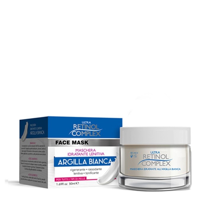 Maschera Viso Idratante-Lenitiva ARGILLA BIANCA [Retinol Complex]