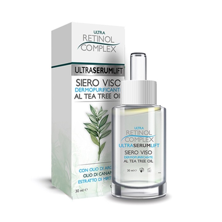 Siero Viso TEA TREE OIL Dermopurificante-Seboregolatore [Retinol Complex]