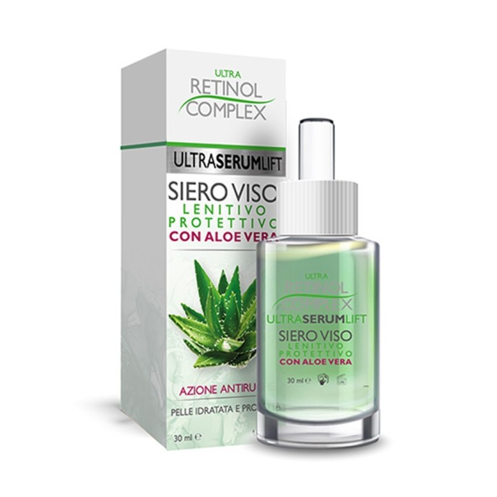 Siero Viso ALOE VERA Antirughe Lenitivo-Protettivo [Retinol Complex]