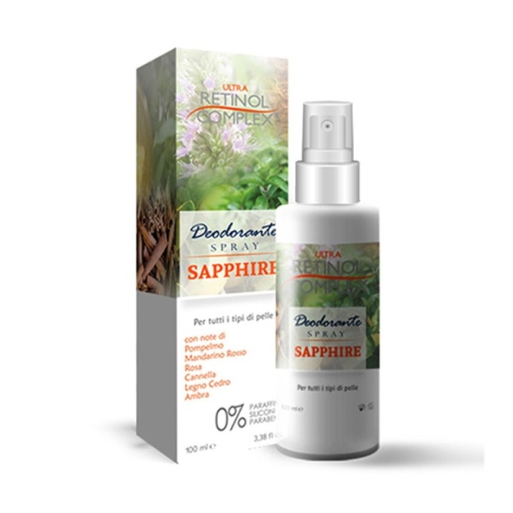 Deodorante Spray Profumato [100ml] SAPPHIRE | Retinol Complex