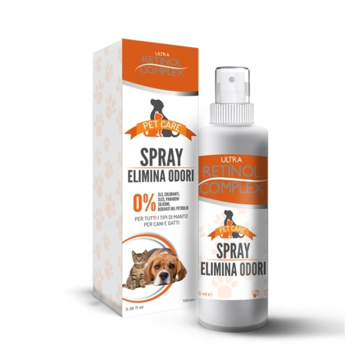 Spray Elimina Odori Cani&Gatti Azione Naturale-Rinfrescante [Retinol Complex]