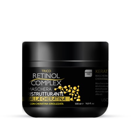 Maschera Ristrutturante CHERATINA IDROLIZZATA Corpo & Volume by Retinol Complex TRICO