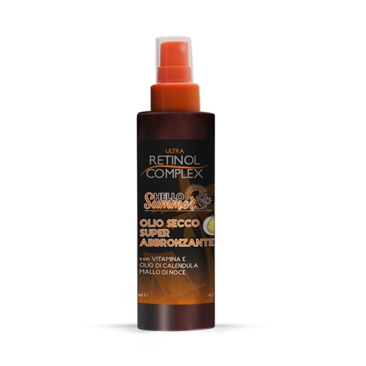 Olio Secco Super-Abbronzante Nutriente-Setificante [Retinol Complex]