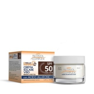 Solare Viso Anti-Age SPF 50+ | Moringa & Acido Ialuronico [Retinol Complex]