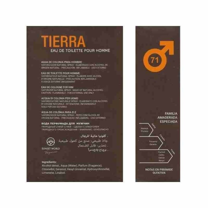 Profumo Equivalente Terre d'Hermès | Sunset World Tierra Pour Homme