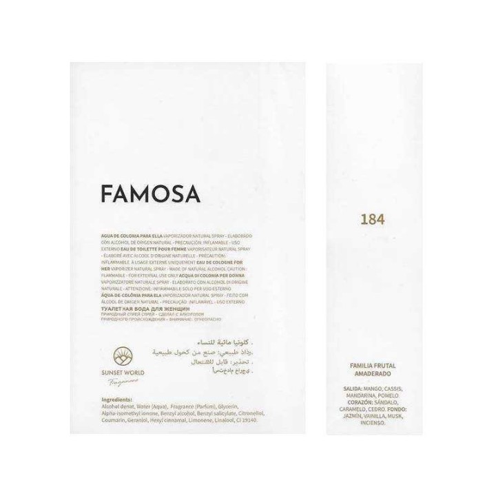 FAMOSA | Ispirato a Fame [Paco Rabanne]
