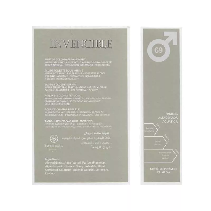 Profumo Equivalente INVICTUS | Sunset World Invencible