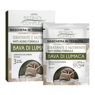 Maschera Viso Tessuto BAVA DI LUMACA Astuccio [3x25ml]