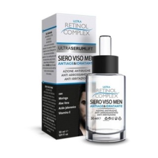 Siero Viso Uomo Antiage-Idratante con Moringa [Retinol Complex]