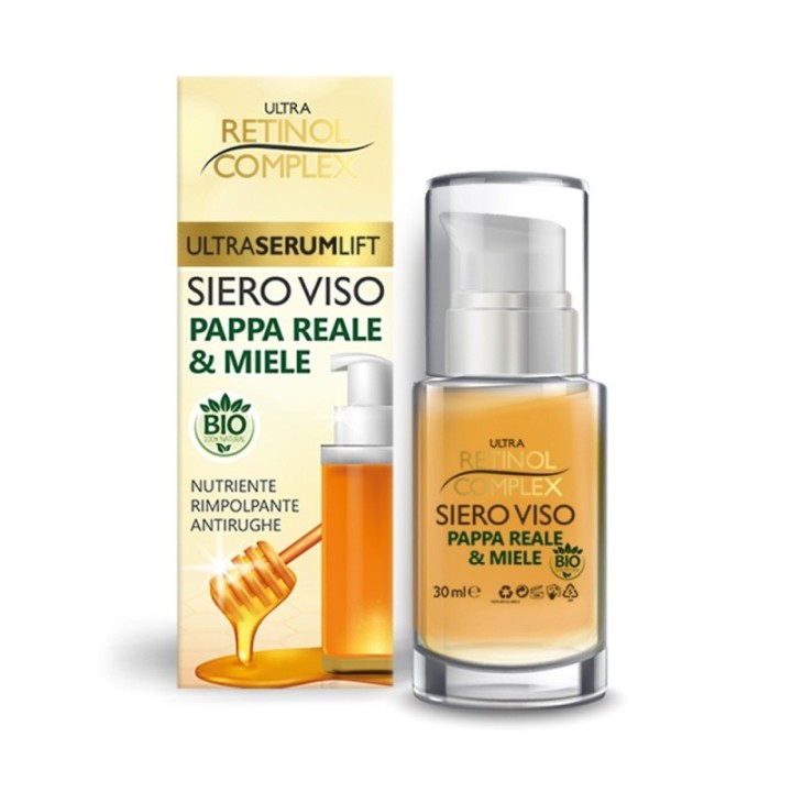 Siero Viso BIO Miele & Pappa Reale Antirughe-Rimpolpante