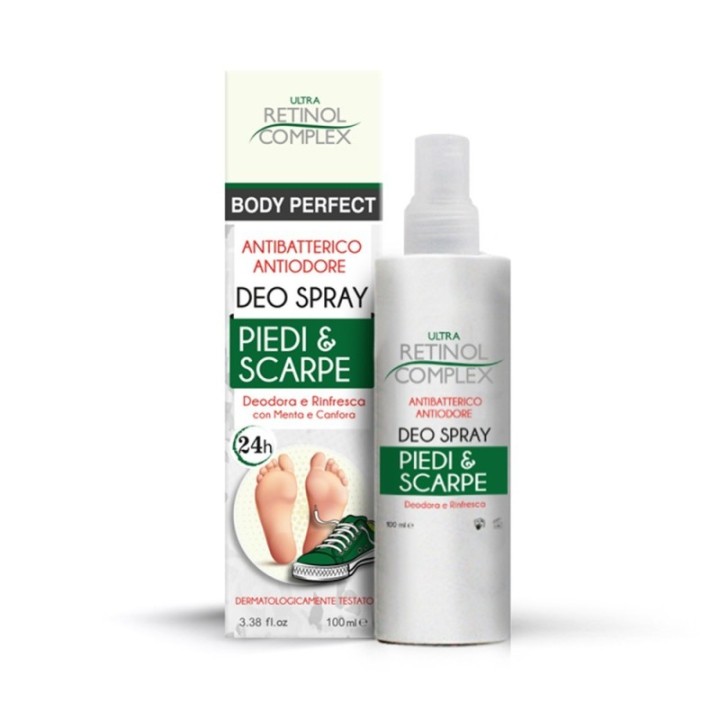 Deo Spray Scarpe&Piedi Antiodore Mentolo-Canfora [Retinol Complex]