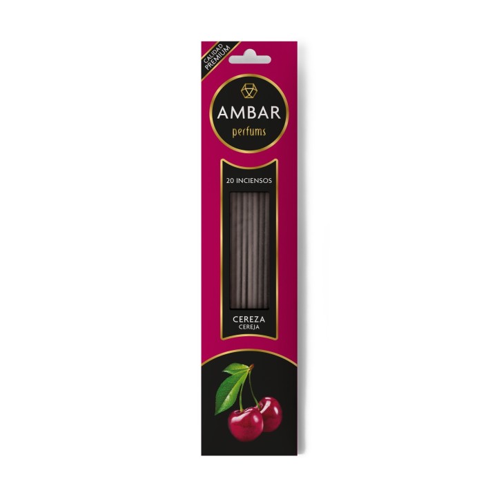 Incensi alla Ciliegia [AMBAR] Bastoncini Profumati Naturali 100%