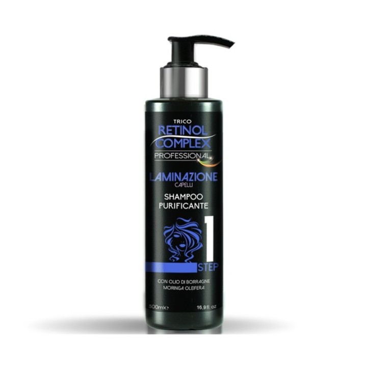 Step Laminazione 1 |Detersione | Shampoo Purificante  [Retinol Complex]