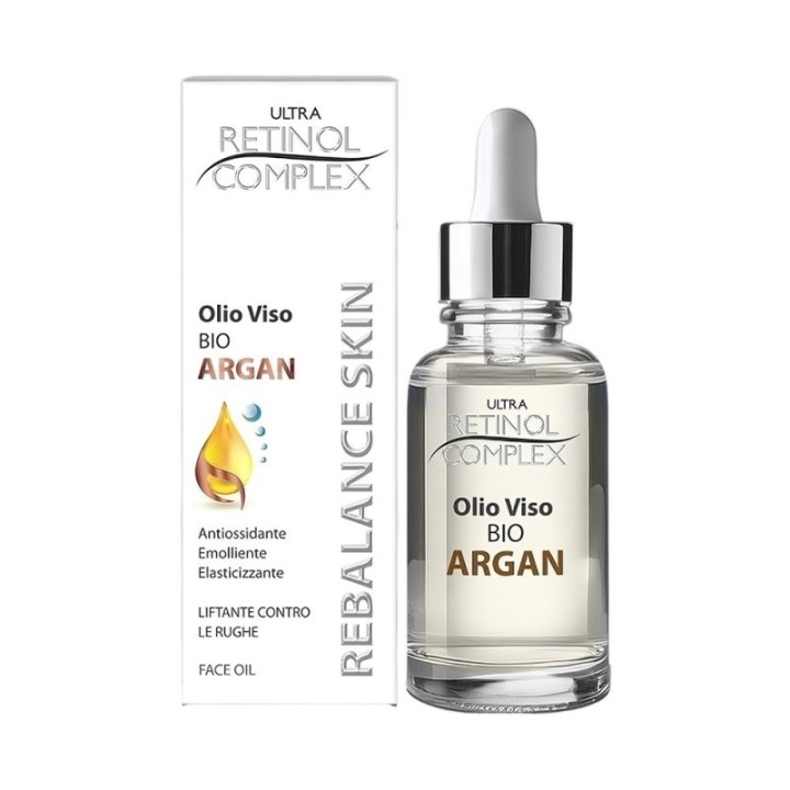 Olio Viso BIO ARGAN Antiossidante-Emolliente-Elasticizzante [Retinol Complex]
