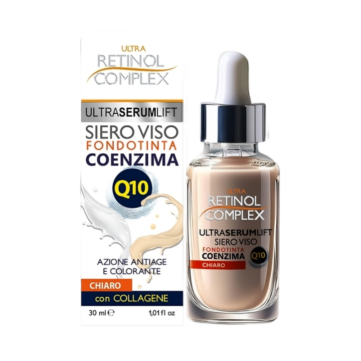 Siero Fondotinta CHIARO Antiage-Colorante | Coenzima Q10 [Retinol Complex]