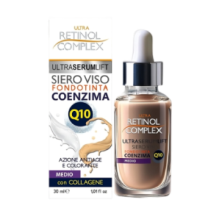 Siero Fondotinta SCURO Antiage-Colorante | Coenzima Q10 [Retinol Complex]