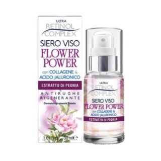 Siero Viso FLOWER POWER Rigenerante con Estratto di Peonia [Retinol Complex]