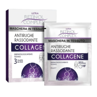Maschera Viso Tessuto COLLAGENE Astuccio [3x25ml]