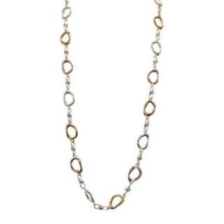 Collana Bijoux Lunga con Ovali Irregolari