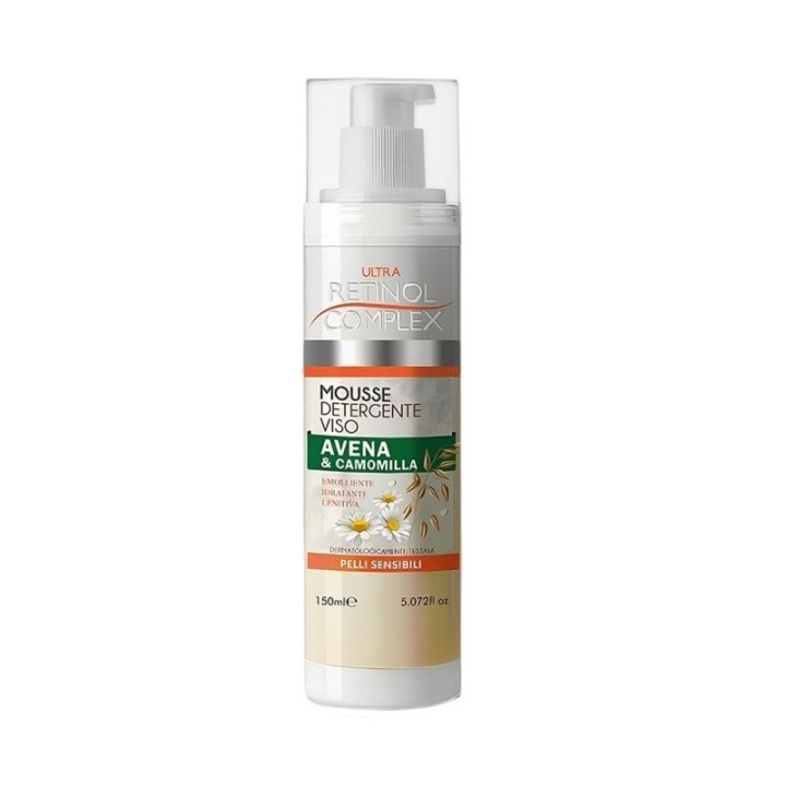 Mousse Detergente Viso Avena & Camomilla per Pelli Sensibili [Retinol Complex]