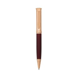Penna a Sfera '6007' Bicolore Oro-Rosa e Smalto Rosso