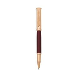Penna ROLLER '6007' Bicolore Oro-Rosa e Smalto Rosso
