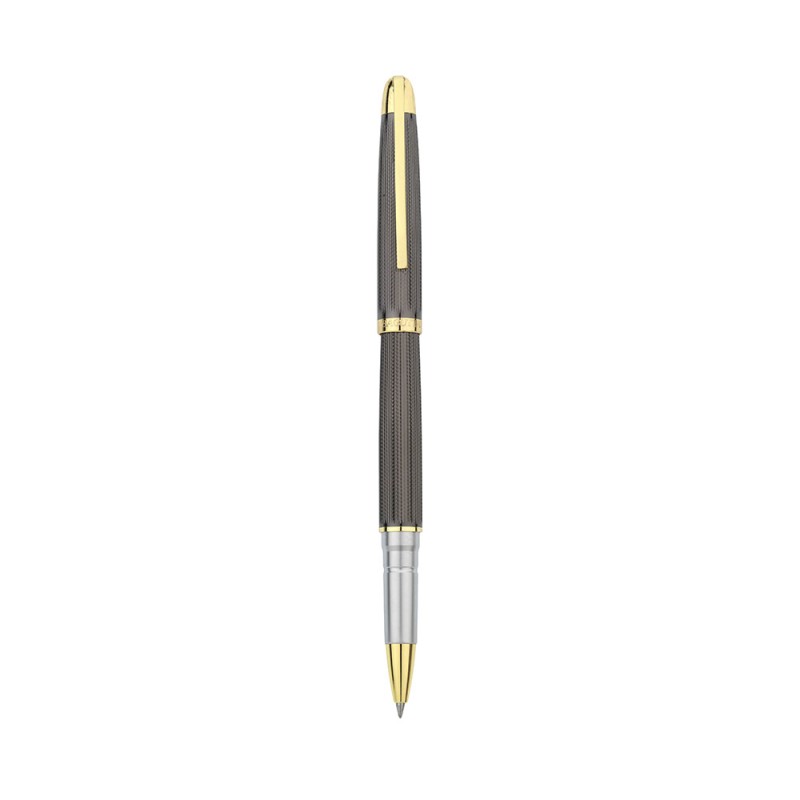 Penna ROLLER Zigrinata '6015' Bicolore Gunmetal-Gold