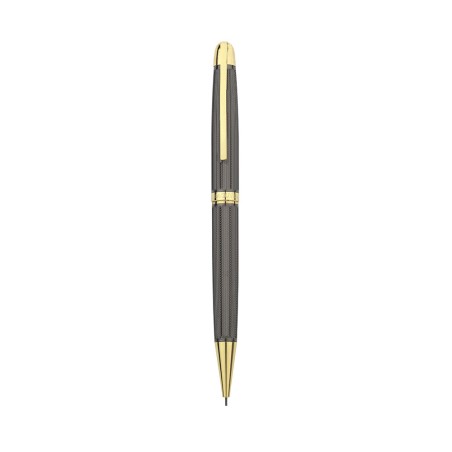 Penna-Matita 0.7 mm Zigrinata '6015' Bicolore Gunmetal-Gold