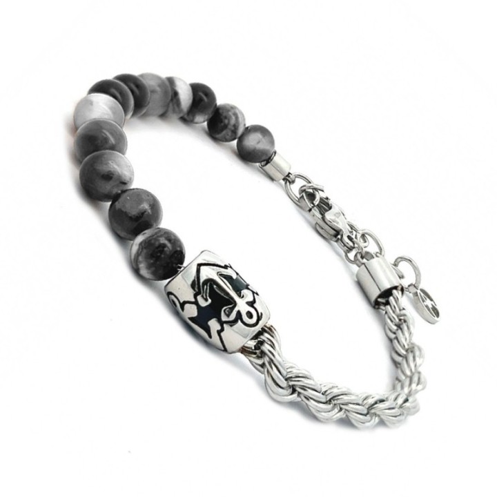 Bracciale Perline-Torchon Uomo Agata